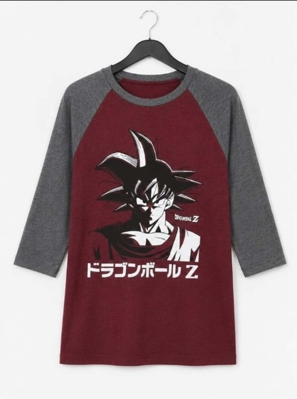 Dragon Ball Z Goku T-Shirt Baseball Raglan Sleeves Medium Excellent Anime L300